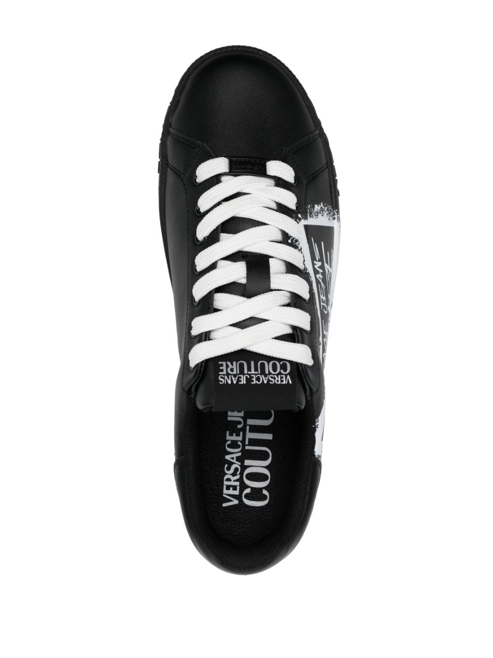 logo-print low-top sneakers - 4