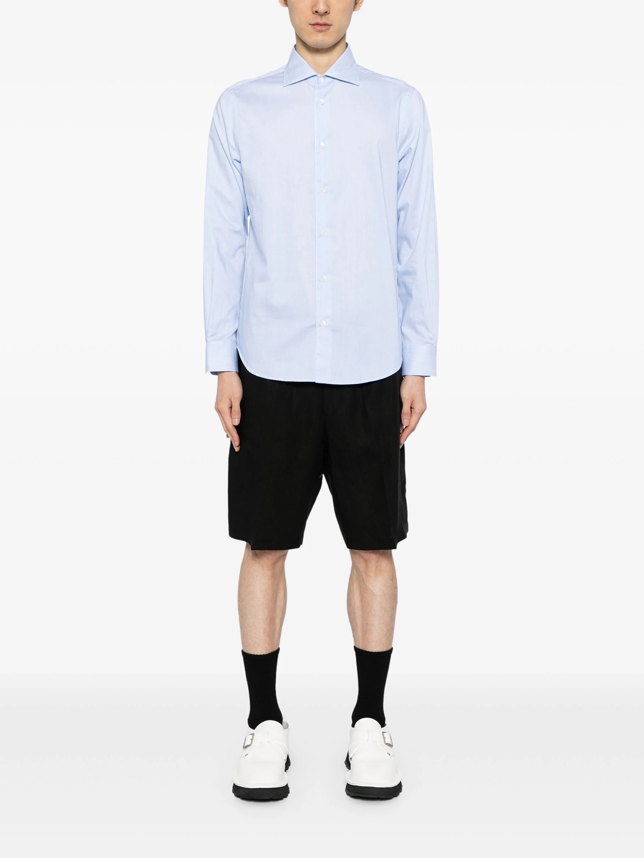 DRAWSTRING-WAIST LINEN SHORTS - 2