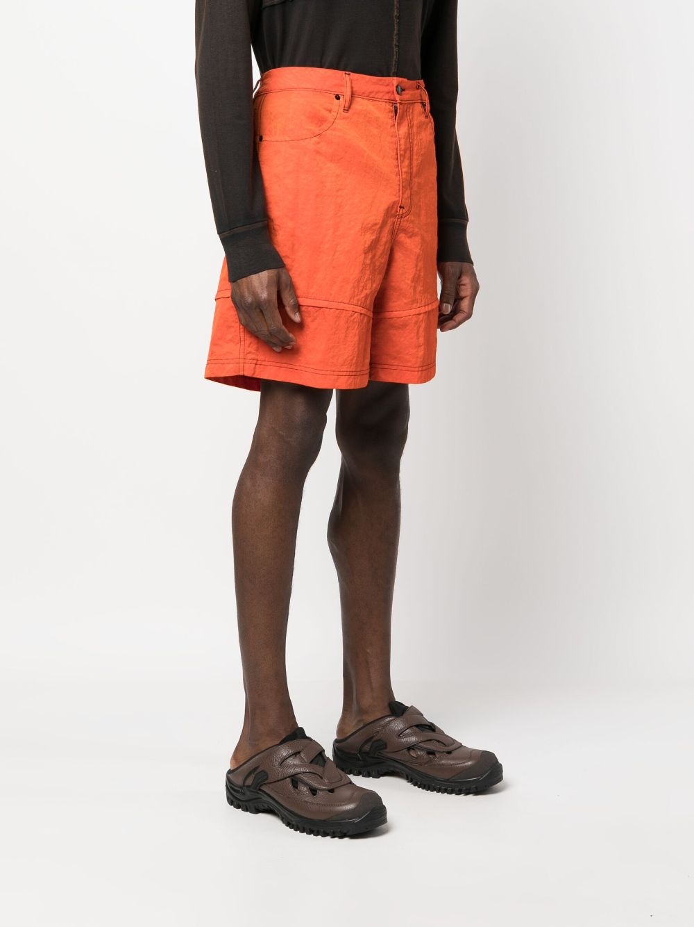 contrast stitching bermuda shorts - 4