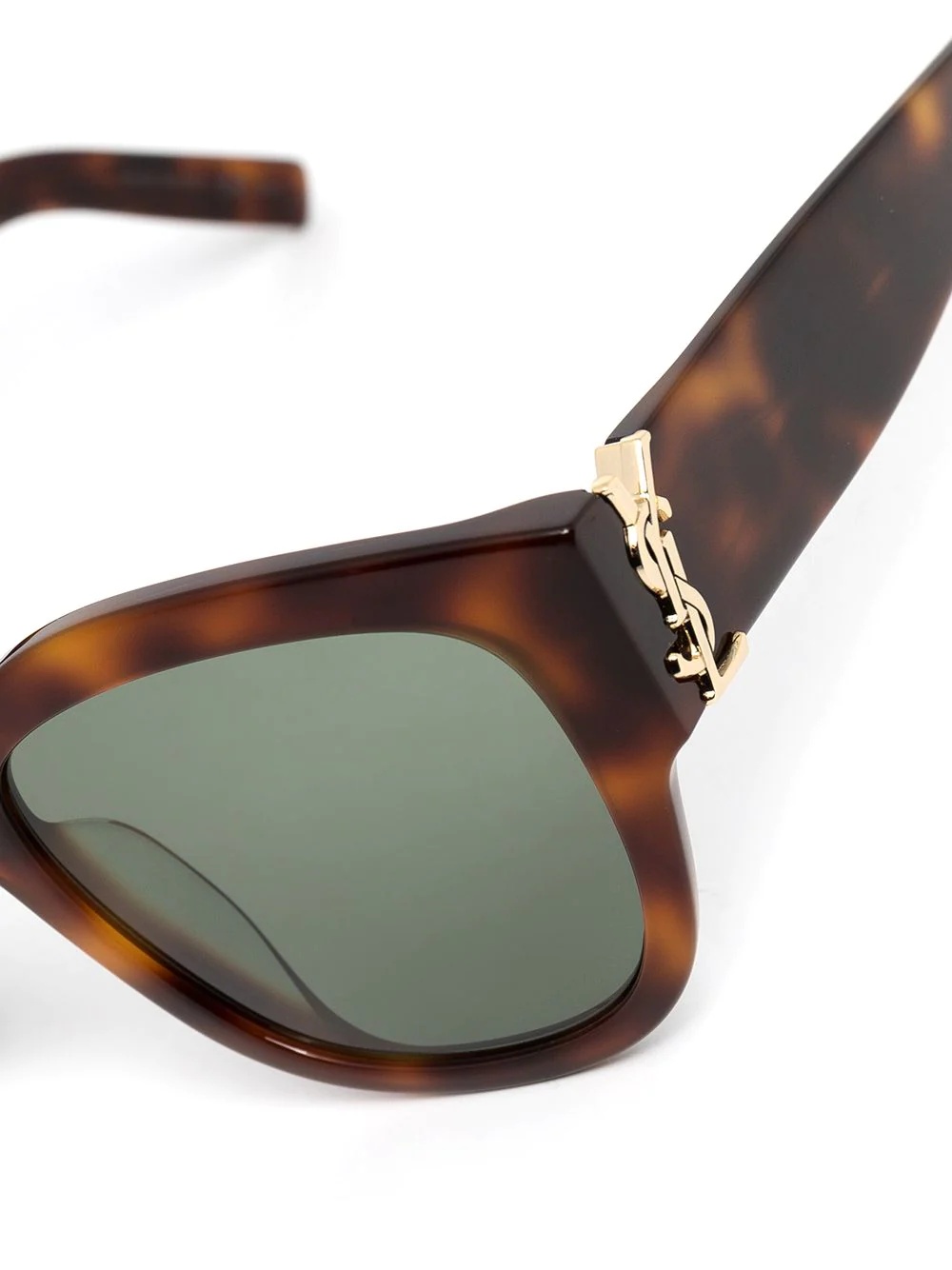 tortoiseshell square-frame sunglasses - 3