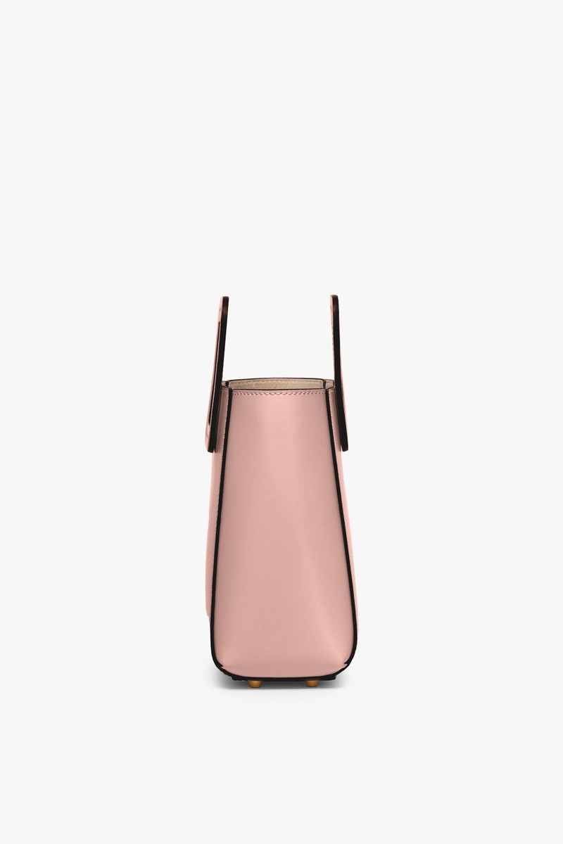 STAUD MINI SHIRLEY LEATHER BAG | DARK BLUSH 6