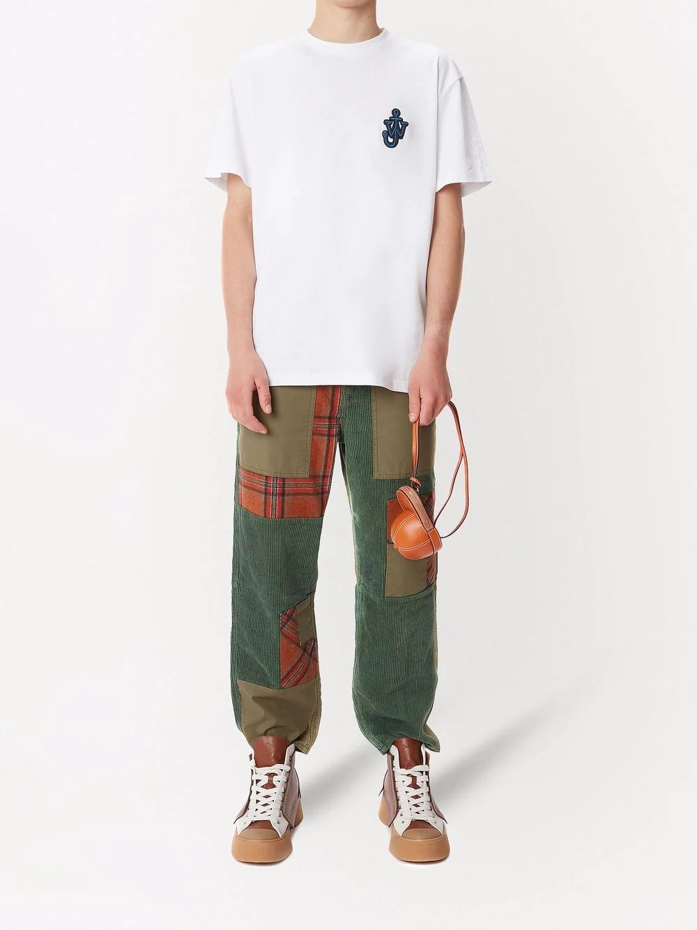 cropped patchwork Fatigue trousers - 2