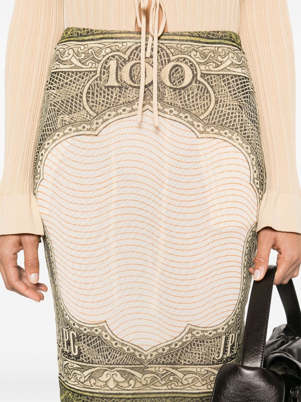 graphic-print midi skirt - 5