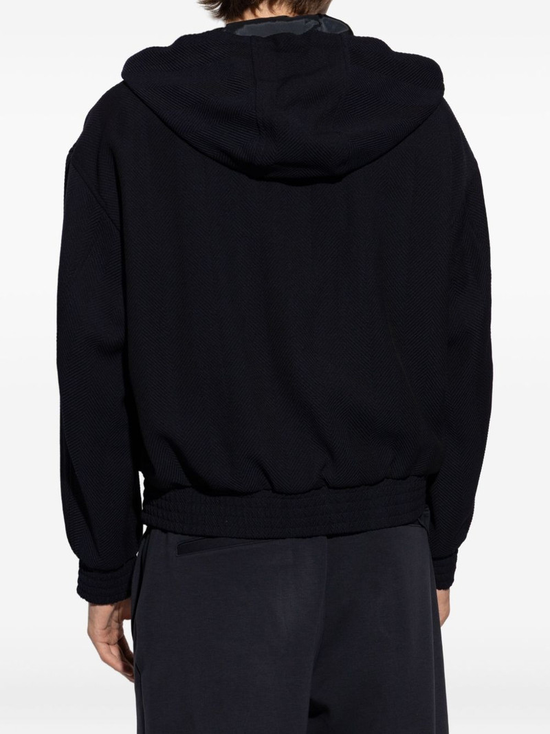 hooded zip wool jacket 4