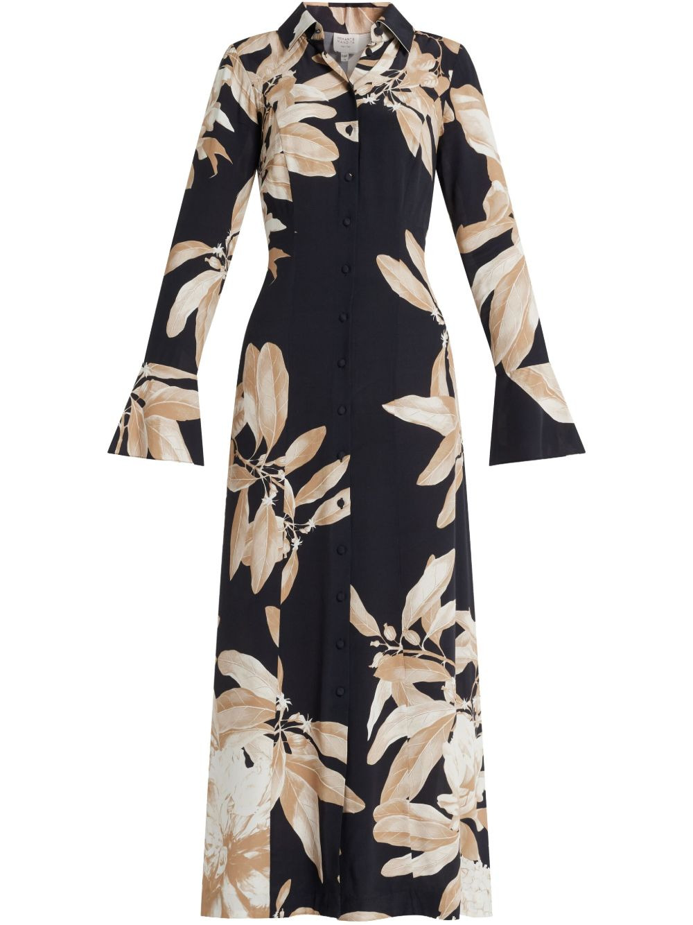 floral-print midi dress - 1