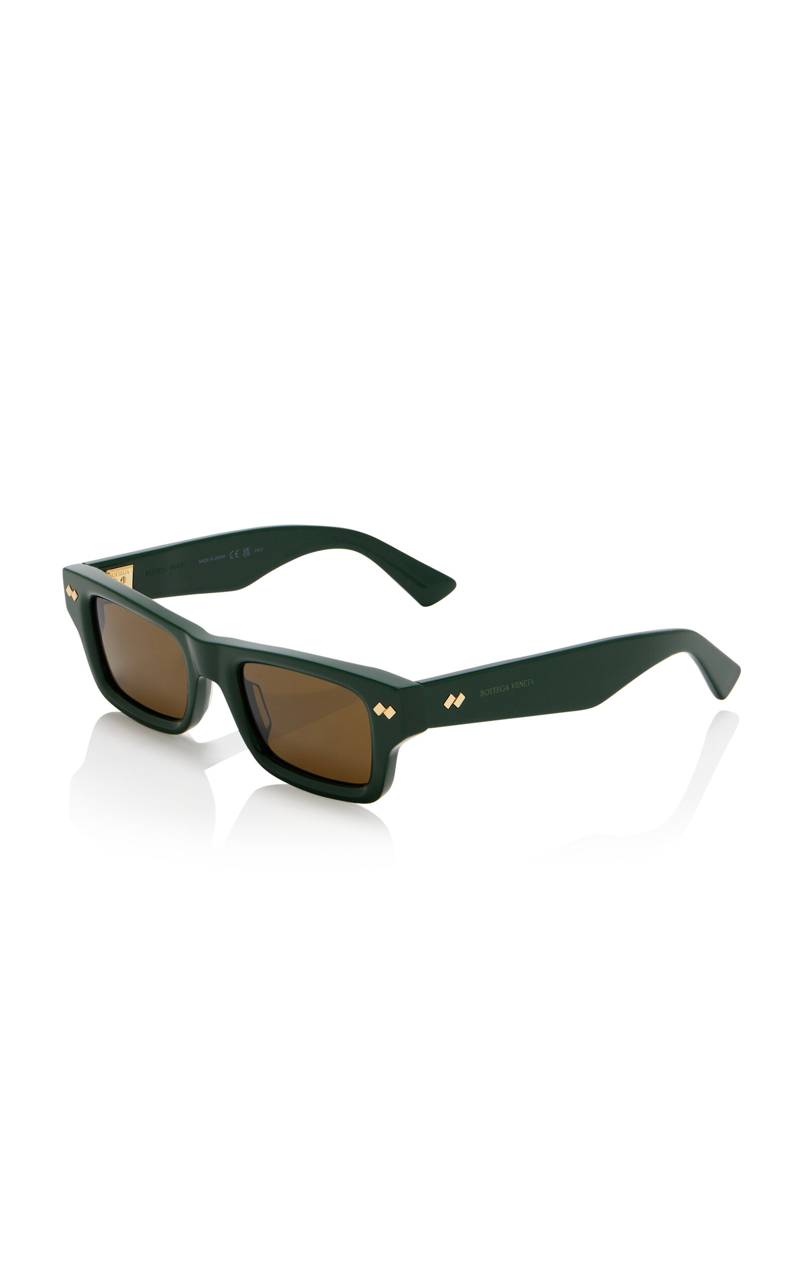 Bold Ribbon Stud Acetate Sunglasses green - 3