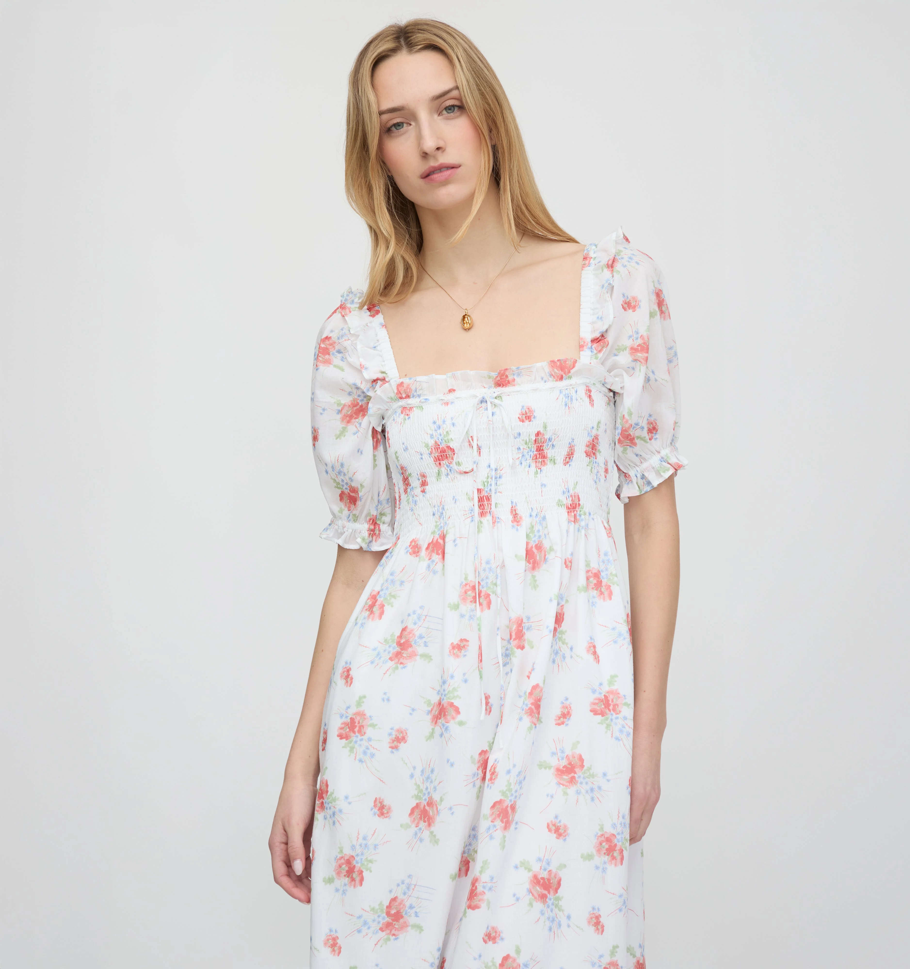 The Scarlett Nap Dress - Sunburst Blossoms - 1