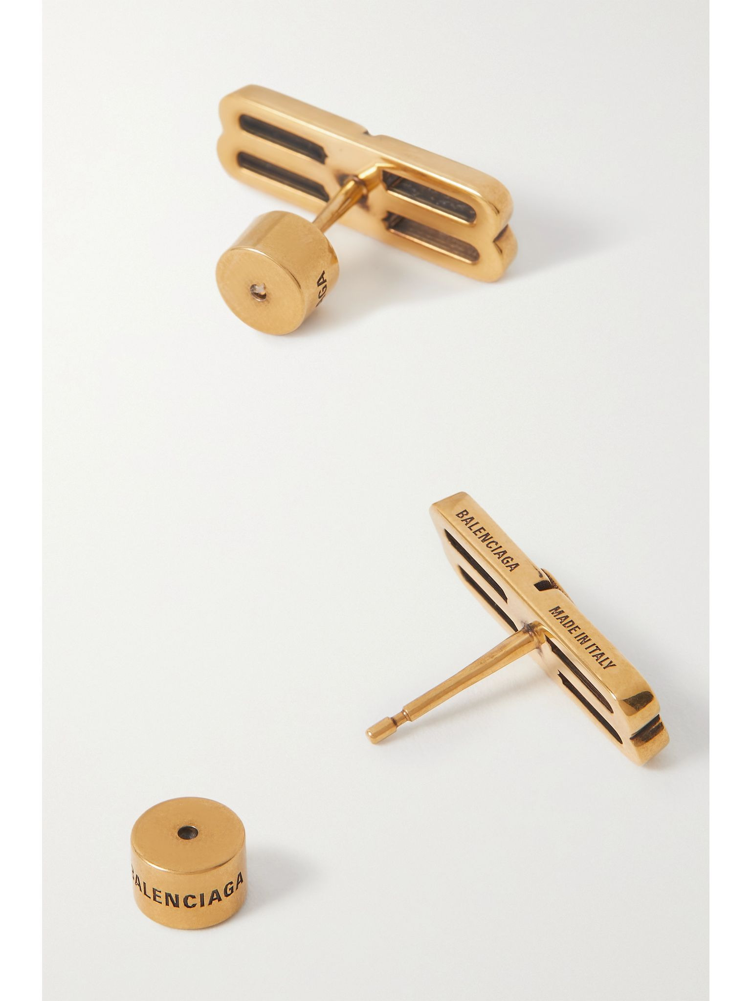 License gold-tone earrings Gold - 3
