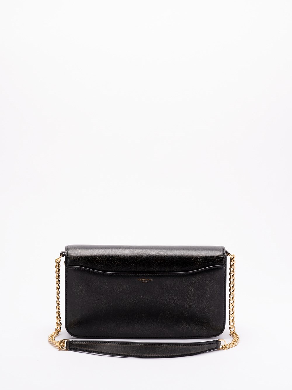 Golden ★Gioia Bag in boarded leather with gold details Gioia Bag in butter-colored boarded leather with gold details
