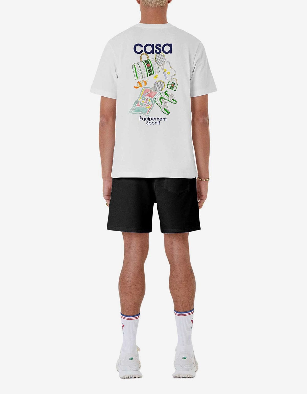 White Equipement Sportif Print T-Shirt - 4