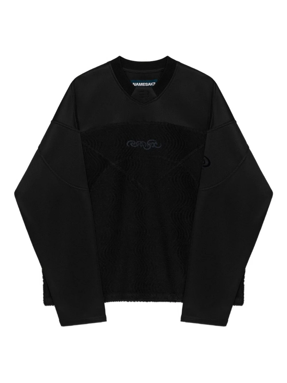 wave panel sweatshirt - 1