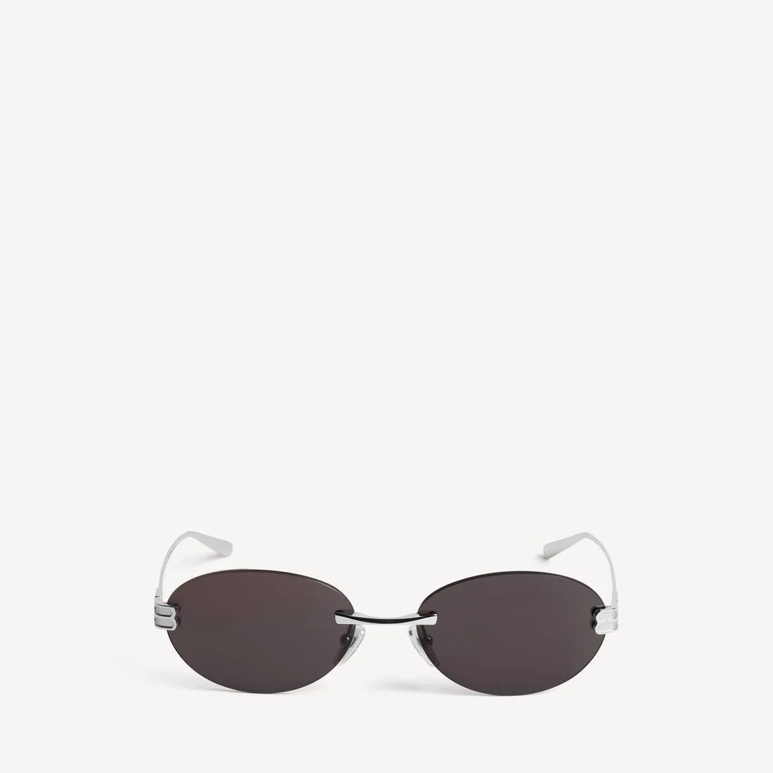 Gossip Oval Af Sunglasses in Silver/black - 1