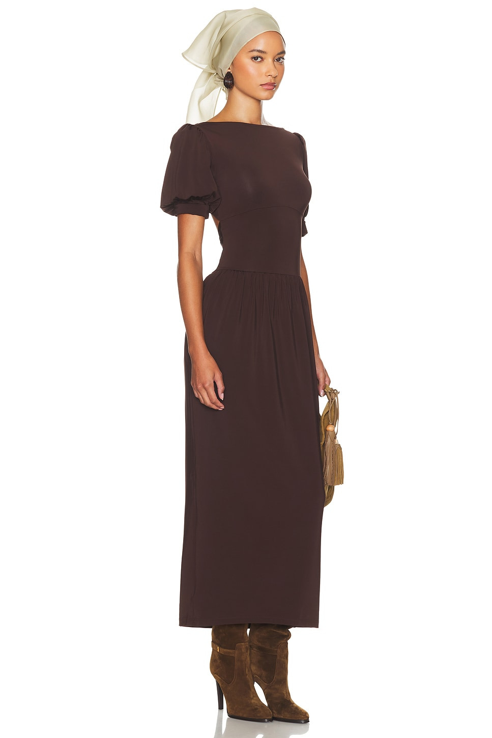 The Simone Tie Back Jersey Dress - 2
