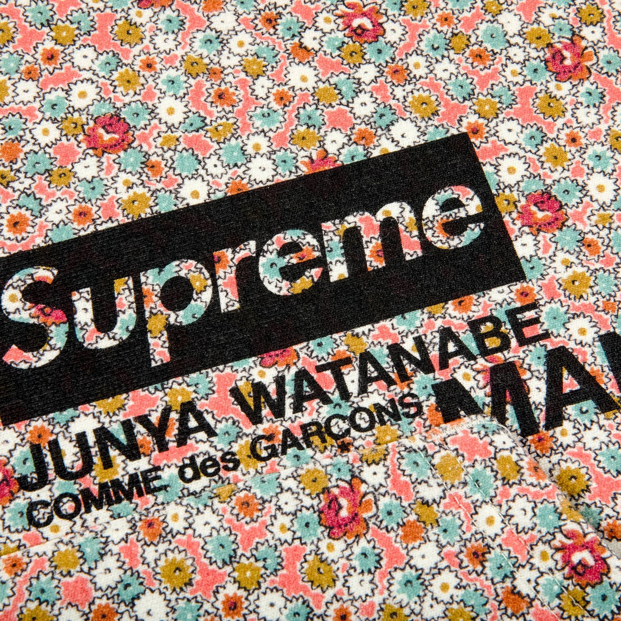 Supreme x Junya Watanabe x Comme des Garçons MAN Hooded Sweatshirt 'Pink Flowers' - 2