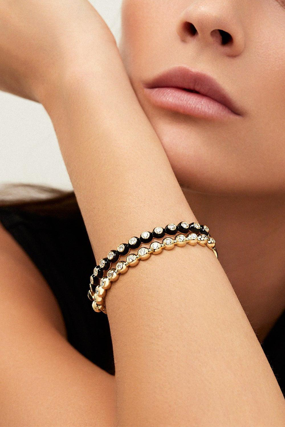 Audrey Hinged Bangle Bracelet - 3