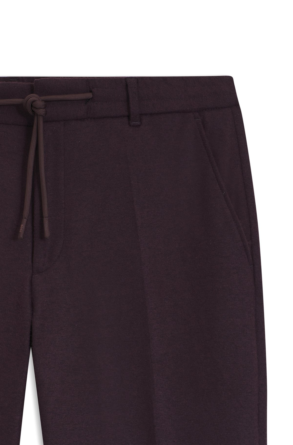 TAPERED-FIT TROUSERS IN BRUSHED STRETCH FLANNEL - 6