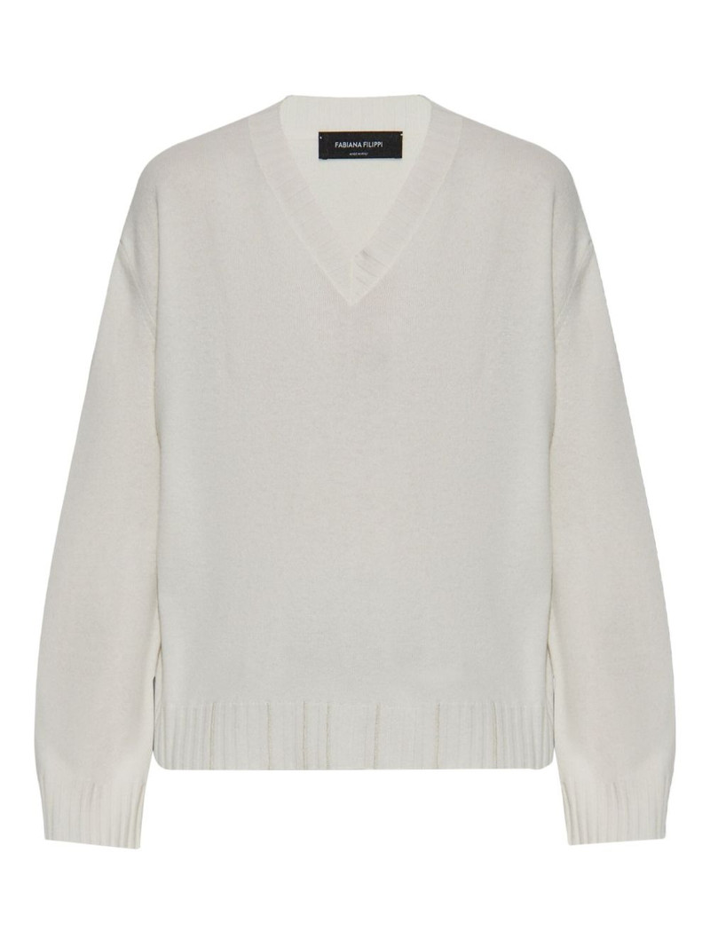 silk-blend jumper 1