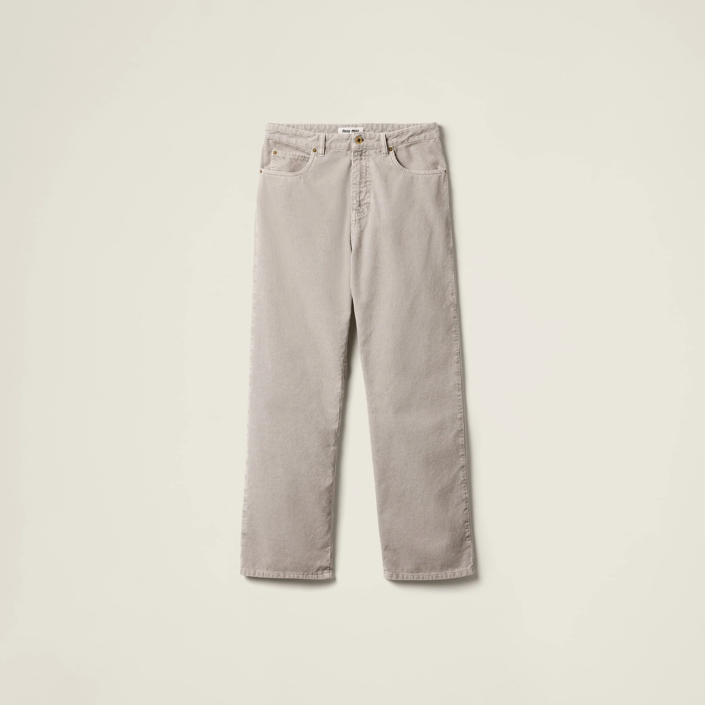 Garment-dyed corduroy pants - 1
