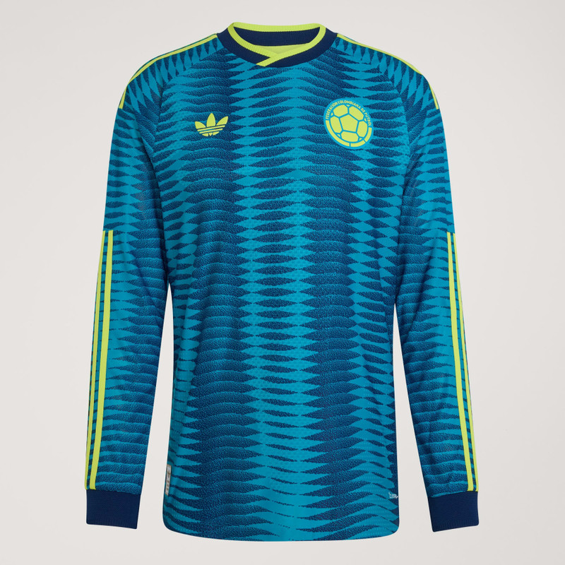 Colombia 26 Away Authentic Long Sleeve Jersey 4