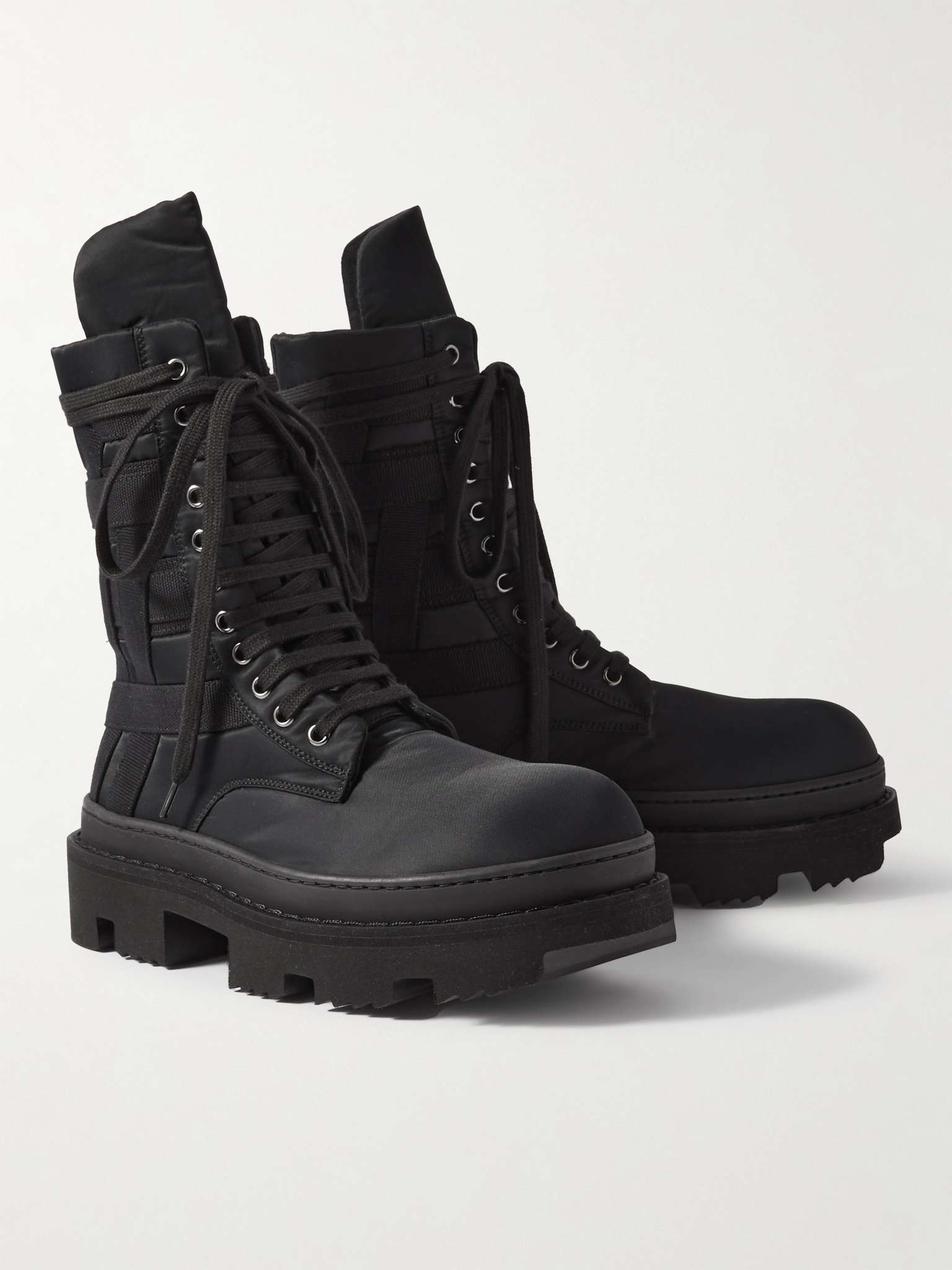 Army Megatooth Canvas and Shell Lace-Up Boots