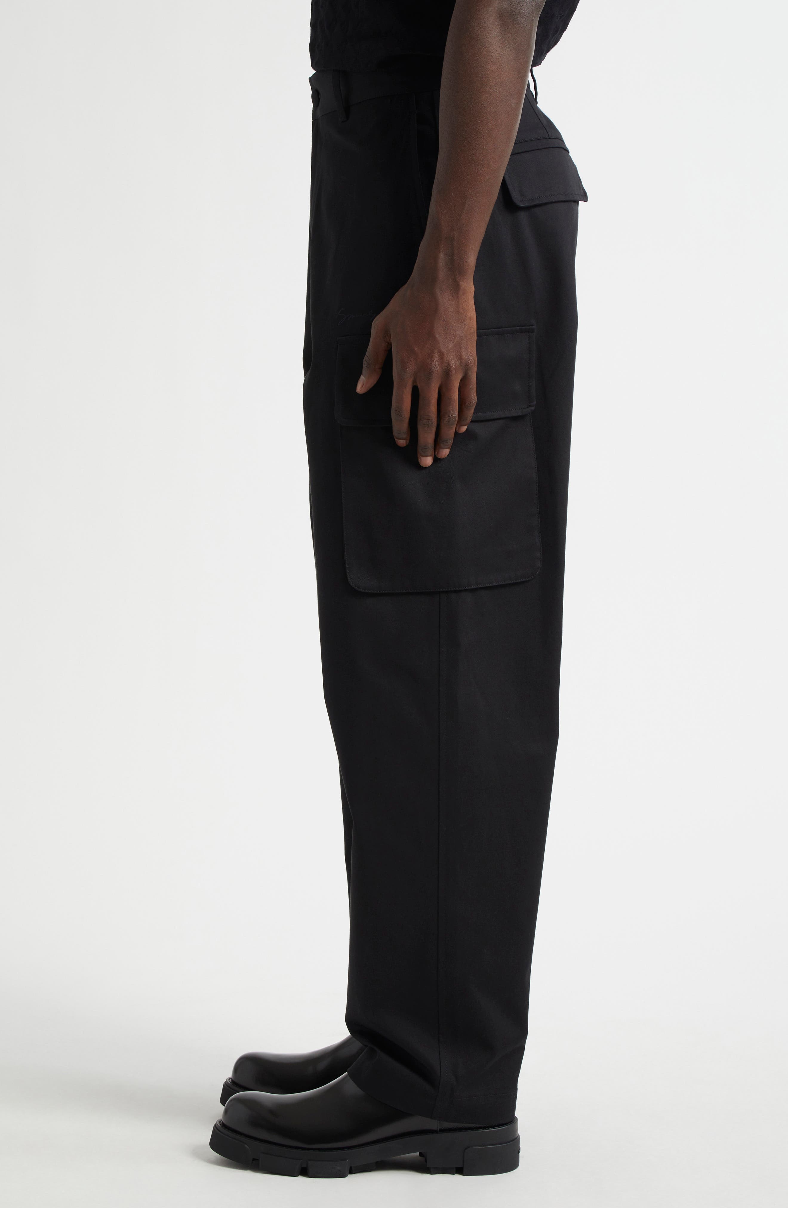 Givenchy Cotton Cargo Pants in Black at Nordstrom - 3