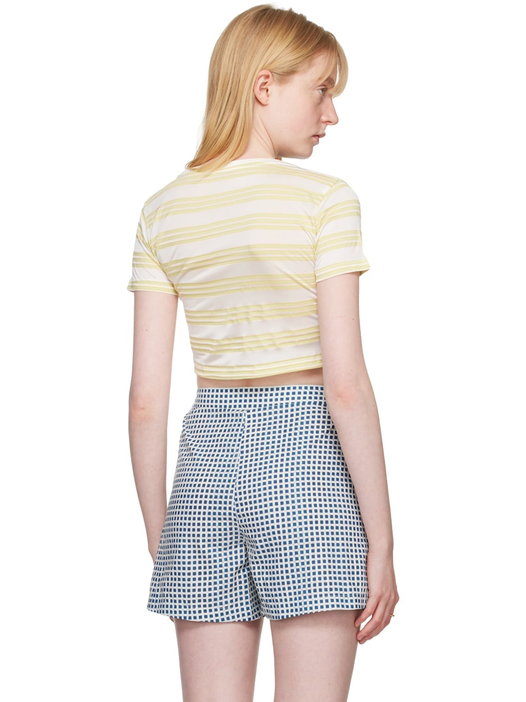 White & Yellow Morris Stripe T-Shirt - 3