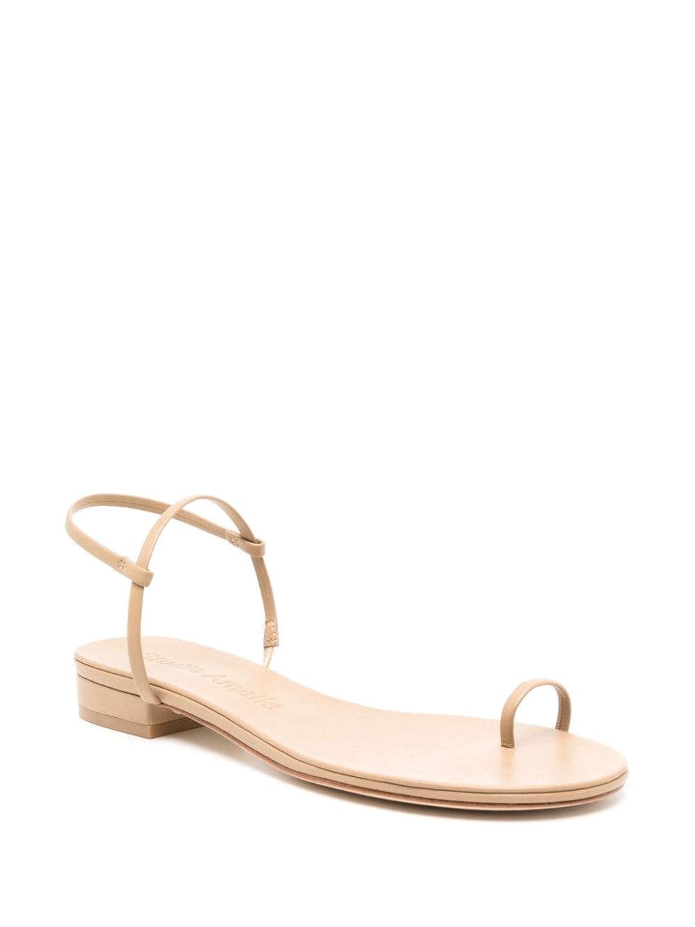 Edith flat leather sandals - 2