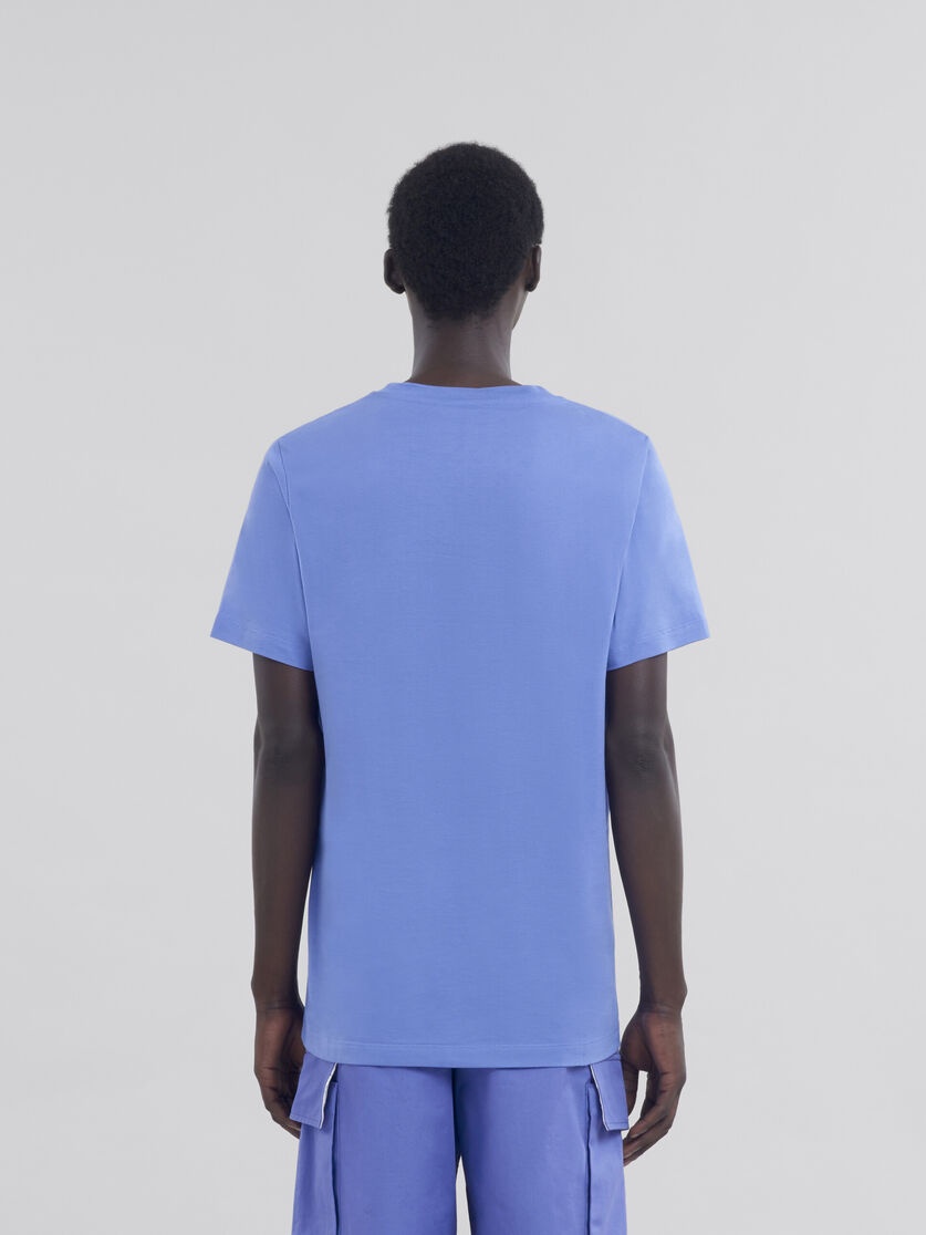 INDIGO CREW NECK T-SHIRT - 3