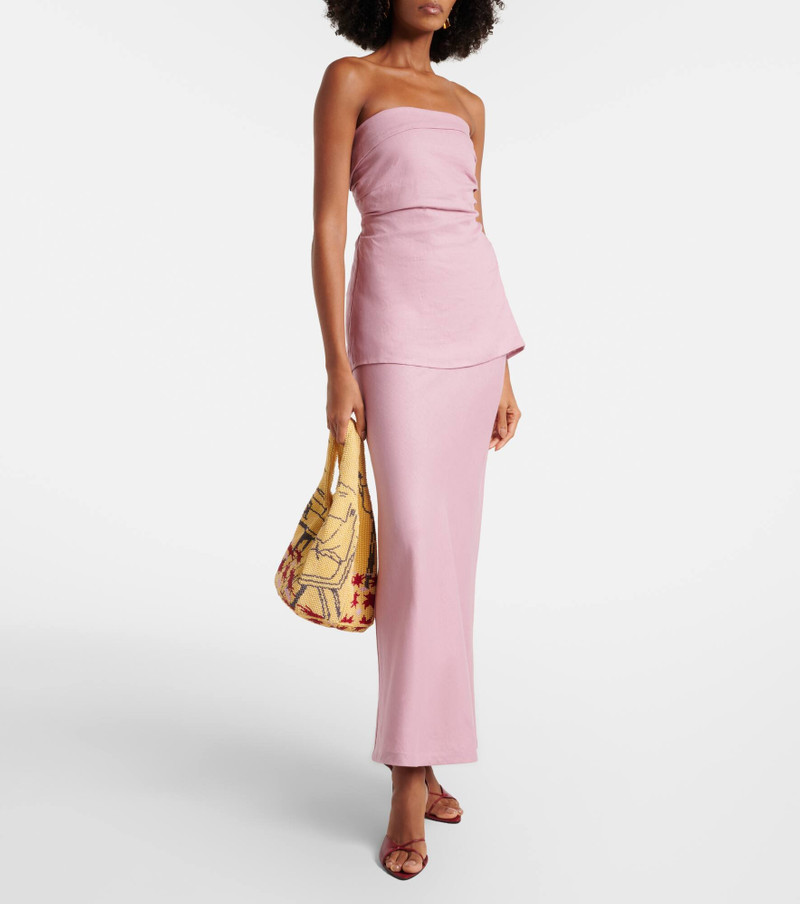 FAITHFULL Caen strapless linen top outlook