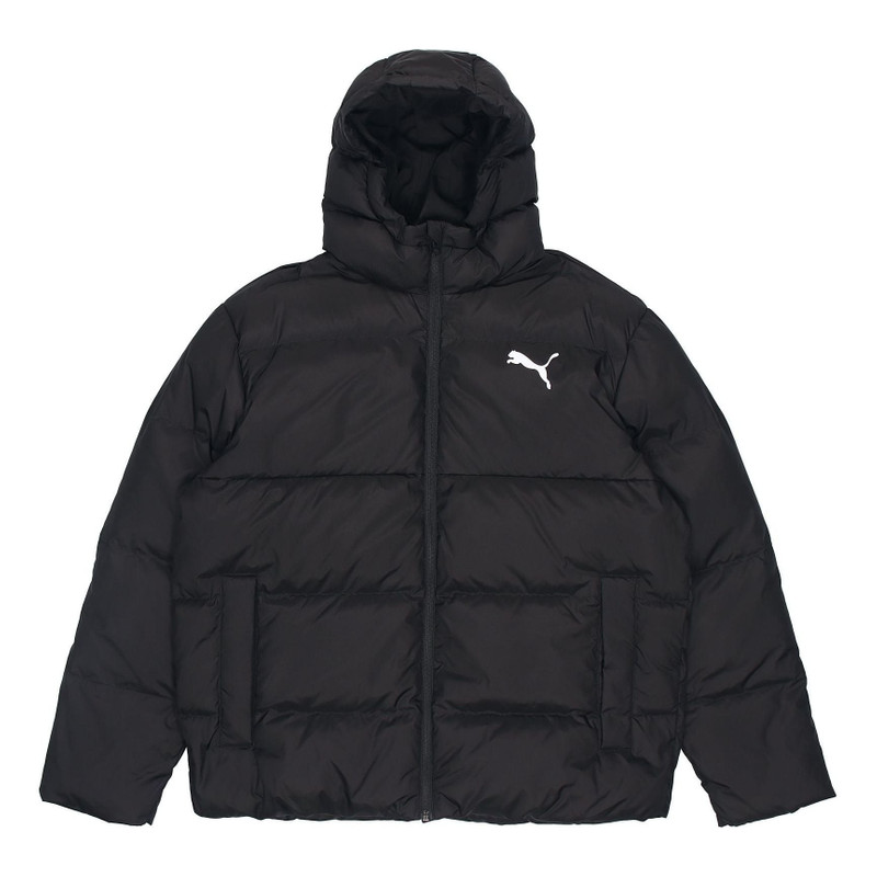 PUMA Essential Down Coat 'Black White' 586929-01 - 1
