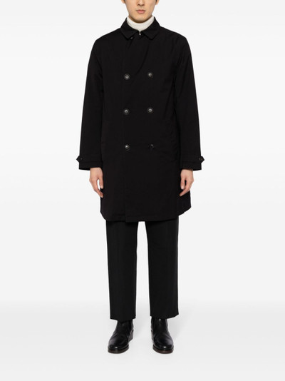 EMPORIO ARMANI classic-collar double-breasted coat outlook