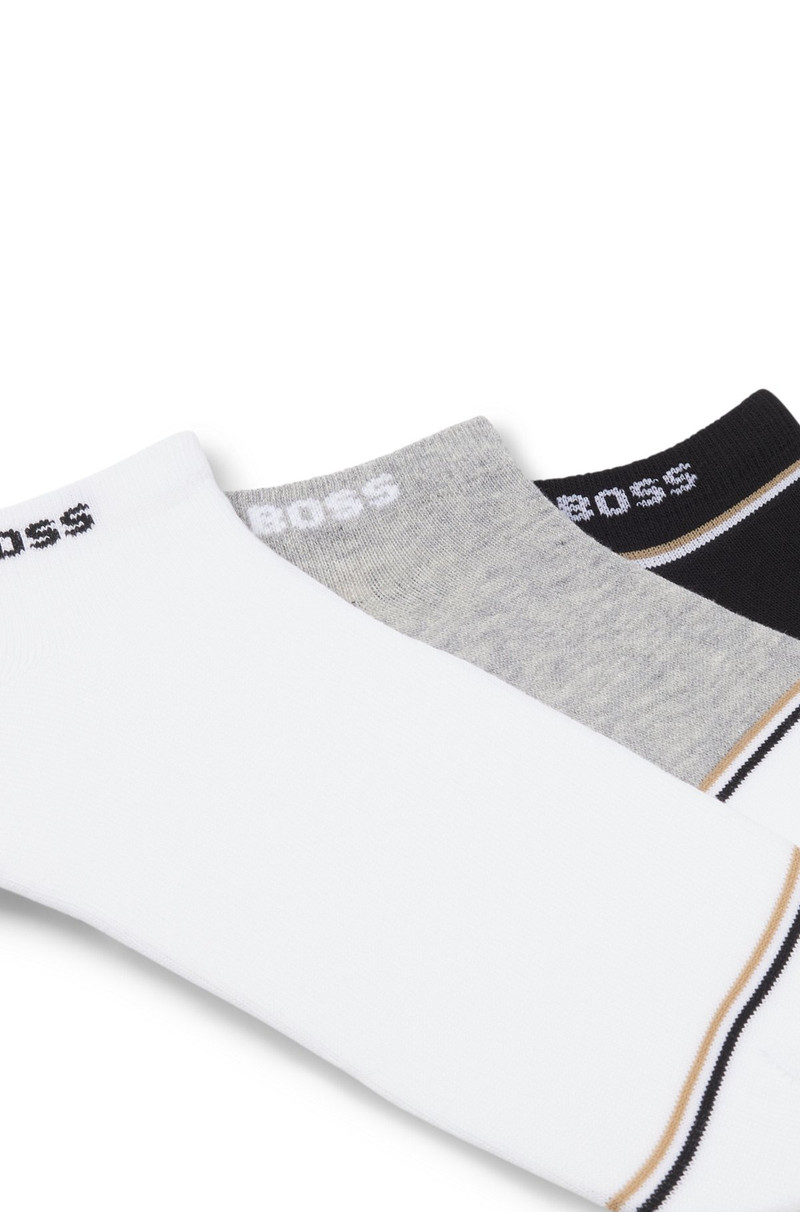 BOSS THREE-PACK OF ANKLE-LENGTH SOCKS outlook
