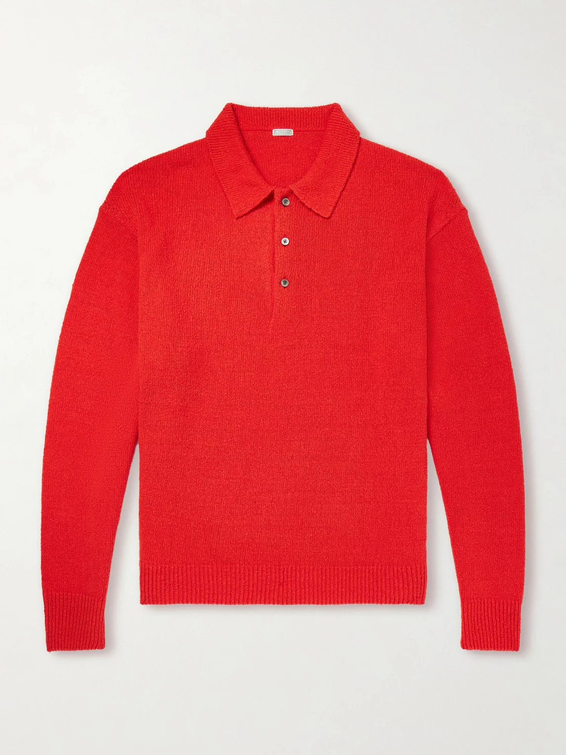 Washed Silk Polo Shirt - 1
