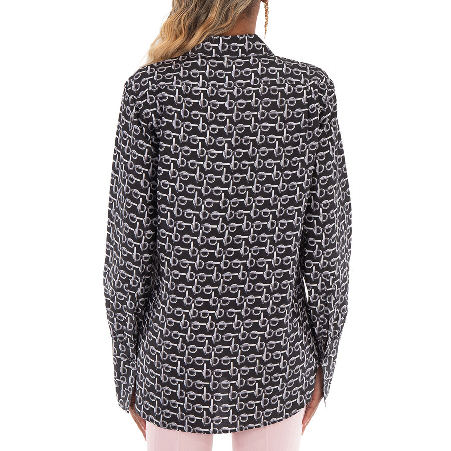 Burberry B Jacquard Classic Collar Silk Shirt - 3