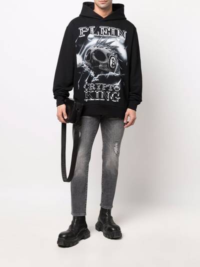 PHILIPP PLEIN distressed skinny jeans outlook