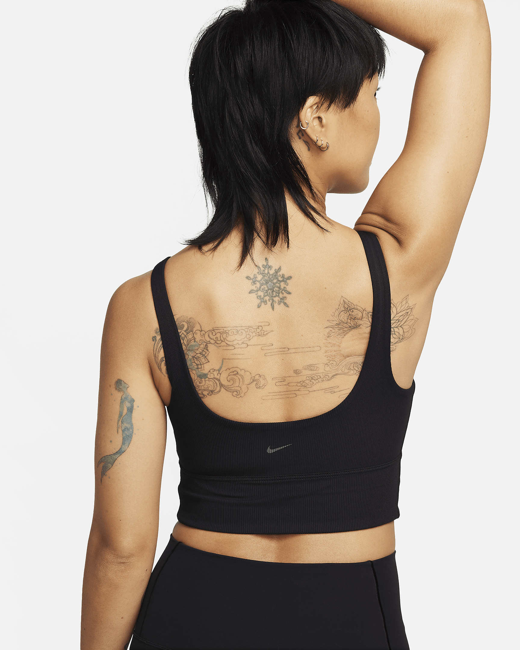 Nike Zenvy Rib Women's Light-Support Non-Padded Longline Sports Bra - 2