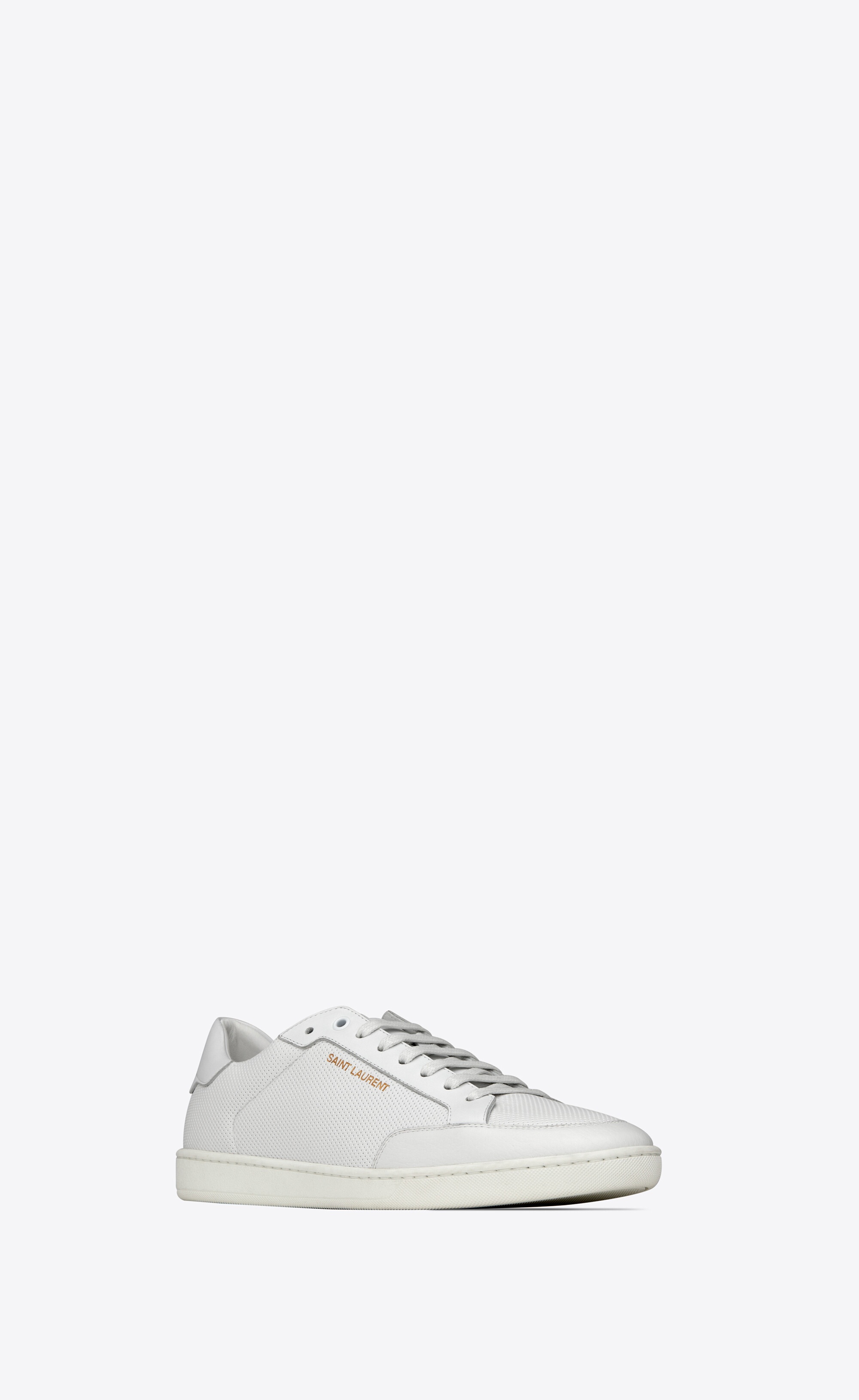 court classic sl/10 sneakers in perforated and smooth leather - 4
