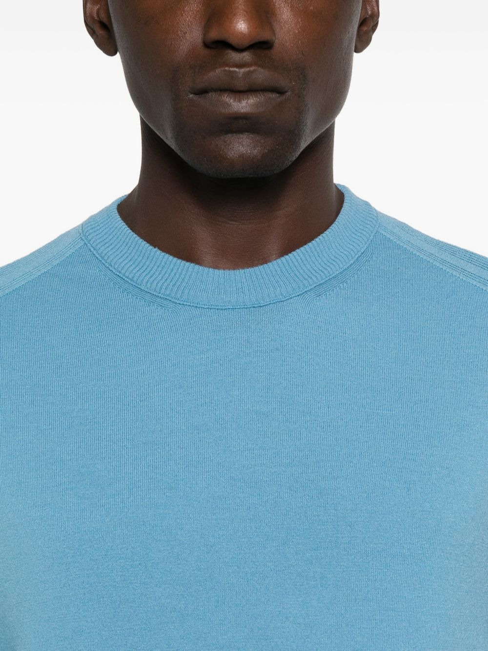 lens-detail wool sweater - 5