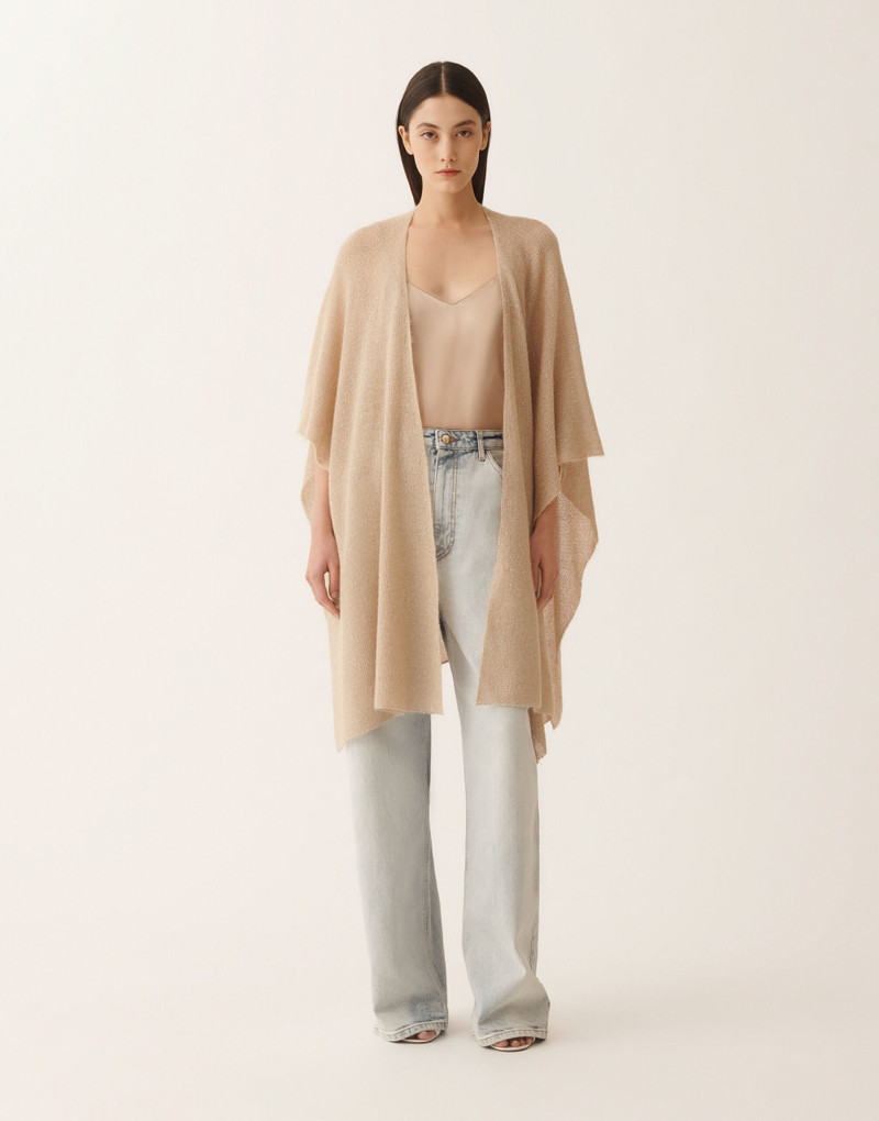 FABIANA FILIPPI Mohair cape with sequins outlook