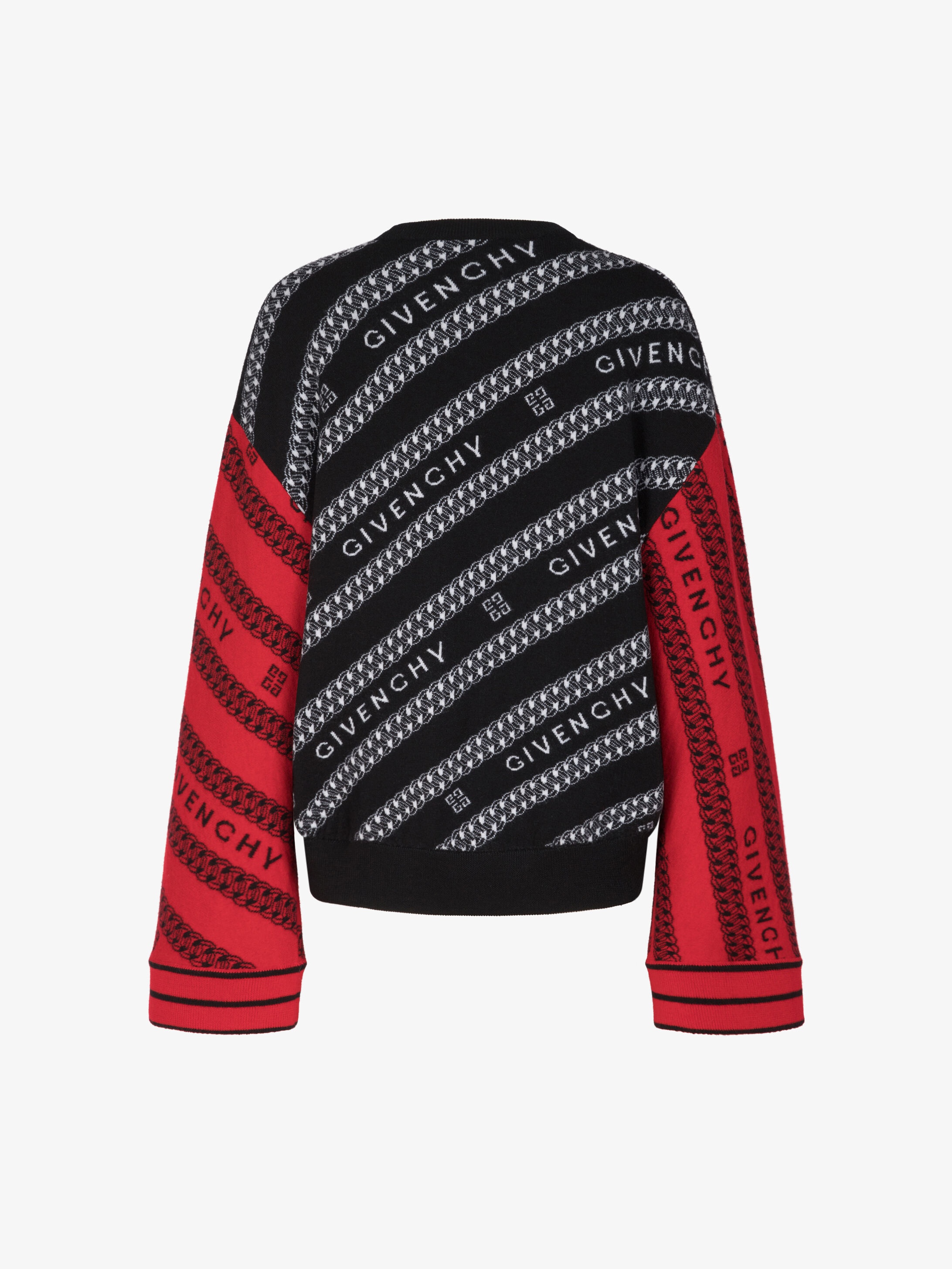 GIVENCHY chain short sweater in jacquard - 4