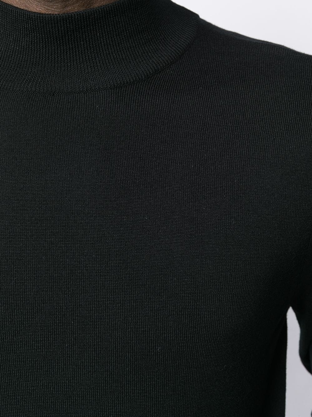 ribbed collar jumper - 9