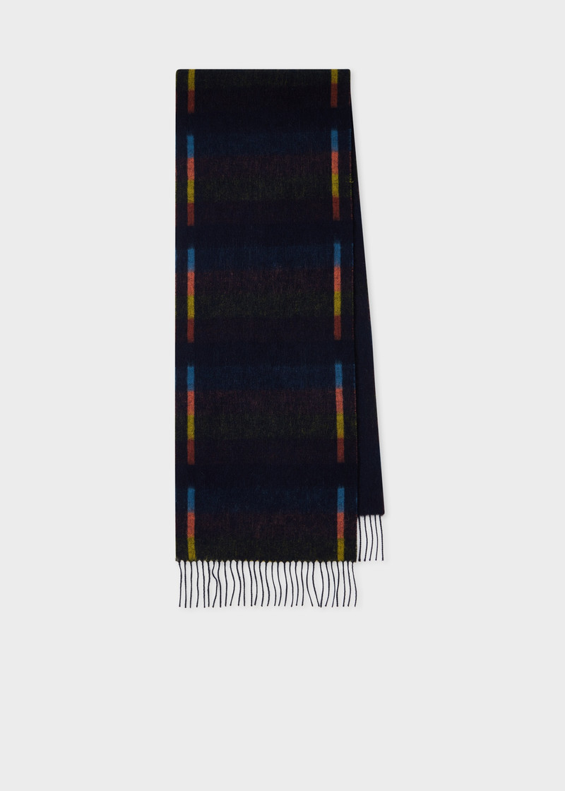 Navy 'Artist Stripe' Tracks Scarf 1