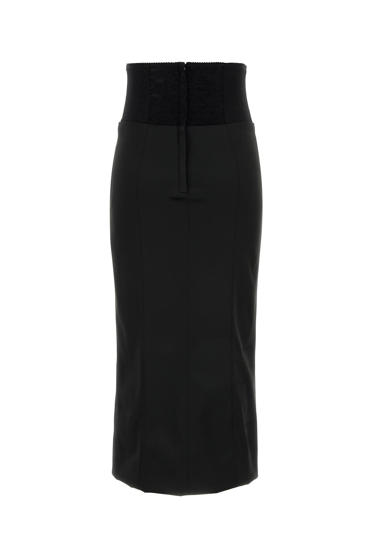 Black satin skirt - 2