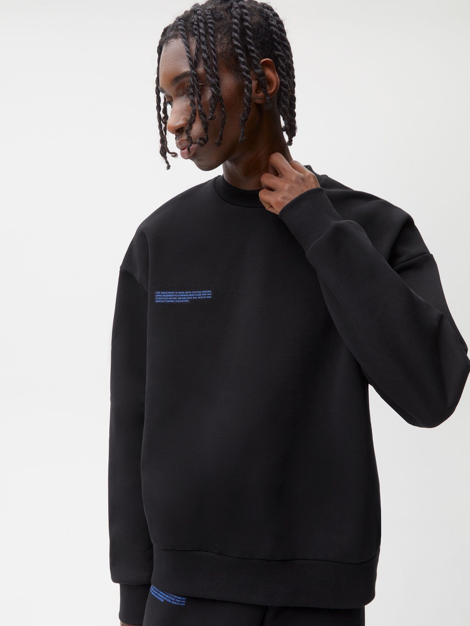 Mens In Conversion Cotton Sweatshirt - Black - 4