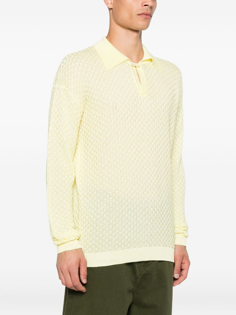 keyhole polo-neck sweater - 3