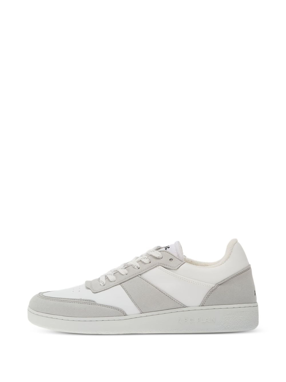 Plain panelled sneakers - 4