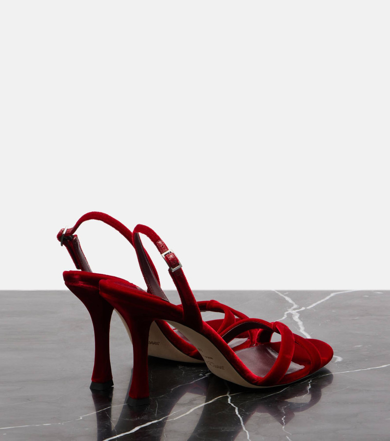 Elsy 90 velvet sandals 2
