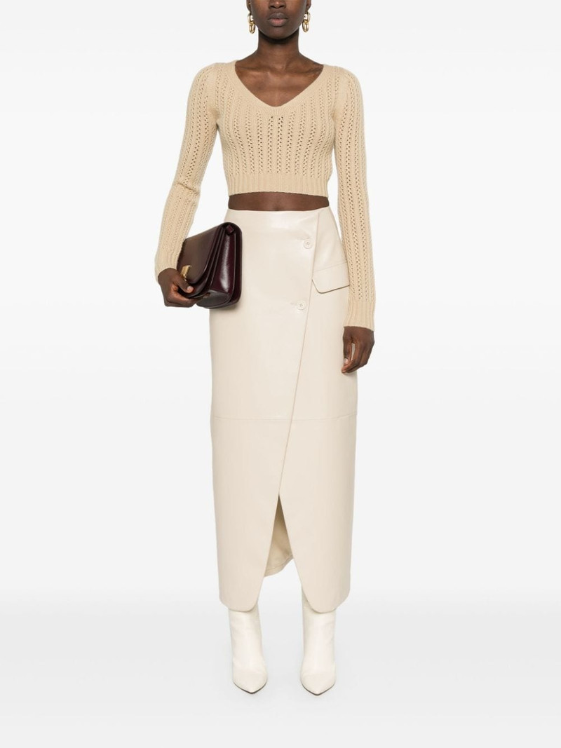 Max Mara cropped open-knit jumper outlook