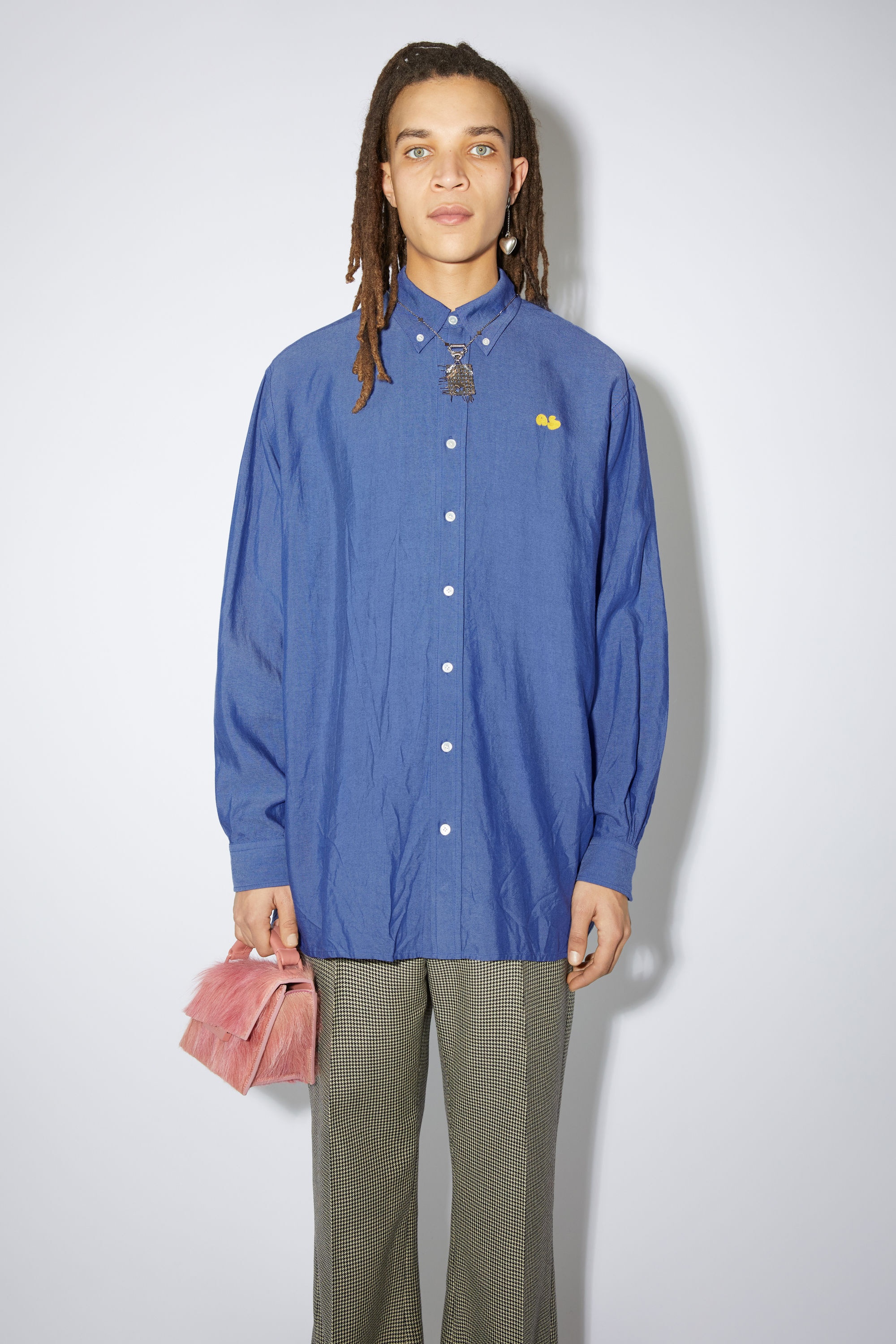 Button-up shirt - Dusty blue - 2