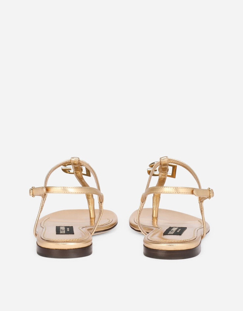 Dolce & Gabbana Nappa mordore DG thong sandals outlook